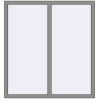 Ціноутворення Вікна 1320x1420 мм Altest Pony 375 RAL 9007 Grey aluminium з двох сторін