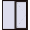 Ціноутворення Вікна 1300x1500 мм REHAU Euro 60 BLACK_BROWN з двох сторін
