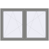Ціноутворення Вікна 1800x1200 мм Altest Pony 375 RAL 9007 Grey aluminium з двох сторін