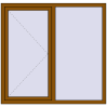 Ціноутворення Вікна 1500x1438 мм REHAU Euro 60 GOLDEN OAK ззовні
