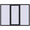 Ціноутворення Вікна 1900x1400 мм REHAU Euro 60 BLACK_ULTI-MATT з двох сторін