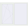 Ціноутворення Вікна 1750x1500 мм REHAU Euro 60 Білий (RAL 9016) з двох сторін