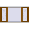Ціноутворення Вікна 2000x1100 мм REHAU Euro 60 GOLDEN OAK з двох сторін