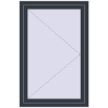 Ціноутворення Вікна 850x1300 мм REHAU Euro 60 ANTHRACITE_GREY_STRUKTURAL з двох сторін