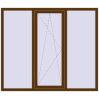 Ціноутворення Вікна 1800x1540 мм REHAU Euro 70 WALNUT ззовні