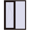 Ціноутворення Вікна 1200x1600 мм REHAU Brillant-Design BLACK_BROWN з двох сторін