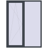 Ціноутворення Вікна 1500x2000 мм REHAU Euro 70 ANTHRACITE_GREY_STRUKTURAL з двох сторін