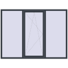 Ціноутворення Вікна 2160x1600 мм REHAU Euro 70 ANTHRACITE_GREY_STRUKTURAL з двох сторін