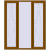 Ціноутворення Вікна 1600x1900 мм REHAU Brillant-Design GOLDEN OAK з двох сторін