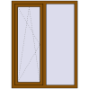 Ціноутворення Вікна 1100x1460 мм REHAU Euro 60 GOLDEN OAK з двох сторін