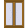 Ціноутворення Вікна 900x1200 мм REHAU Euro 70 LIGHT_OAK з двох сторін