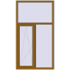 Ціноутворення Вікна 1100x2000 мм REHAU Euro 60 LIGHT_OAK з двох сторін