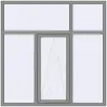 Ціноутворення Вікна 1800x1800 мм Altest Pony 375 RAL 9007 Grey aluminium з двох сторін