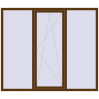 Ціноутворення Вікна 2100x1800 мм REHAU Euro 60 WALNUT ззовні