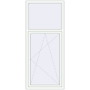 Ціноутворення Вікна 889x2070 мм REHAU SYNEGO MD Білий (RAL 9016) з двох сторін