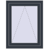 Ціноутворення Вікна 670x870 мм REHAU Euro 60 ANTHRACITE_GREY_STRUKTURAL з двох сторін