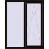 Ціноутворення Вікна 1200x1500 мм REHAU SYNEGO MD BLACK_BROWN з двох сторін
