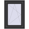 Ціноутворення Вікна 570x790 мм REHAU Euro 60 ANTHRACITE_GREY_GLATT з двох сторін