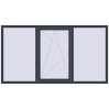 Ціноутворення Вікна 2200x1200 мм REHAU SYNEGO MD ANTHRACITE_GREY_STRUKTURAL з двох сторін