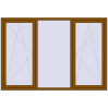 Ціноутворення Вікна 2200x1500 мм REHAU Brillant-Design GOLDEN OAK ззовні