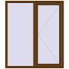 Ціноутворення Вікна 1300x1500 мм REHAU Euro 70 WALNUT з двох сторін