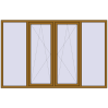 Ціноутворення Вікна 2500x1600 мм REHAU Euro 70 LIGHT_OAK з двох сторін