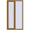Ціноутворення Вікна 1100x2000 мм REHAU Euro 70 LIGHT_OAK з двох сторін