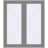 Ціноутворення Вікна 1300x1500 мм Altest Pony 375 RAL 9007 Grey aluminium з двох сторін