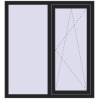 Ціноутворення Вікна 1200x1300 мм REHAU Euro 70 BLACK_ULTI-MATT з двох сторін