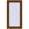 Ціноутворення Вікна 700x1300 мм REHAU SYNEGO MD WALNUT ззовні