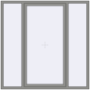 Ціноутворення Вікна 1800x1800 мм Altest Pony 375 RAL 9007 Grey aluminium з двох сторін