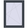 Ціноутворення Вікна 900x1200 мм REHAU Euro 60 ANTHRACITE_GREY_STRUKTURAL з двох сторін