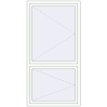 Ціноутворення Вікна 1040x2050 мм Altest Pony 375 RAL 9016 Traffic white з двох сторін