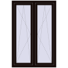 Ціноутворення Вікна 1000x1500 мм REHAU Euro 70 BLACK_BROWN з двох сторін