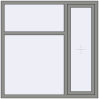Ціноутворення Вікна 1500x1500 мм Altest Pony 375 RAL 9007 Grey aluminium з двох сторін
