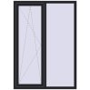 Ціноутворення Вікна 1250x1750 мм REHAU Euro 70 BLACK_ULTI-MATT з двох сторін