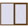 Ціноутворення Вікна 1750x1440 мм REHAU Euro 60 WALNUT з двох сторін