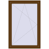 Ціноутворення Вікна 1000x1500 мм REHAU Euro 60 WALNUT ззовні