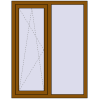 Ціноутворення Вікна 1100x1370 мм REHAU Euro 70 GOLDEN OAK ззовні