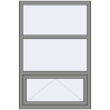 Ціноутворення Вікна 1000x1500 мм Altest Pony 375 RAL 9007 Grey aluminium з двох сторін