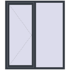 Ціноутворення Вікна 1425x1640 мм REHAU Euro 60 ANTHRACITE_GREY_STRUKTURAL з двох сторін