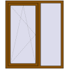 Ціноутворення Вікна 1200x1400 мм REHAU Euro 70 GOLDEN OAK з двох сторін