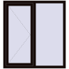 Ціноутворення Вікна 1200x1300 мм REHAU Brillant-Design BLACK_BROWN з двох сторін