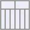 Ціноутворення Вікна 1800x1800 мм Altest Pony 375 RAL 9007 Grey aluminium з двох сторін