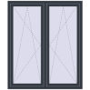 Ціноутворення Вікна 1340x1580 мм REHAU SYNEGO MD ANTHRACITE_GREY_STRUKTURAL з двох сторін