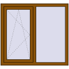 Ціноутворення Вікна 1150x1050 мм REHAU Euro 60 GOLDEN OAK ззовні