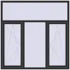 Ціноутворення Вікна 1800x1800 мм REHAU Euro 60 ANTHRACITE_GREY_GLATT з двох сторін