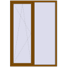 Ціноутворення Вікна 1470x2070 мм REHAU Euro 70 GOLDEN OAK з двох сторін