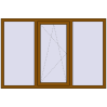 Ціноутворення Вікна 1800x1200 мм REHAU Euro 70 GOLDEN OAK ззовні