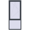 Ціноутворення Вікна 870x2030 мм REHAU Brillant-Design ANTHRACITE_GREY_STRUKTURAL ззовні